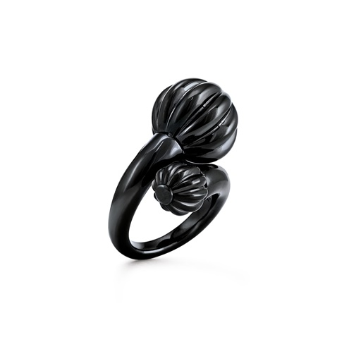 FOLLI FOLLIE-Γυναικείο ατσάλινο δαχτυλίδι FOLLI FOLLIE μαύρο