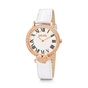 FOLLI FOLLIE-Γυναικείο ρολόι με δερμάτινο λουράκι FOLLI FOLLIE LOVE&FORTUNE λευκό