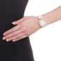 FOLLI FOLLIE-Γυναικείο ρολόι με δερμάτινο λουράκι FOLLI FOLLIE LOVE&FORTUNE λευκό