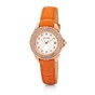 FOLLI FOLLIE-Γυναικείο ρολόι με δερμάτινο λουράκι FOLLI FOLLIE DAY DREAM πορτοκαλί