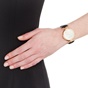 FOLLI FOLLIE-Γυναικείο ρολόι με δερμάτινο λουράκι FOLLI FOLLIE HEART 4 HEART μαύρο