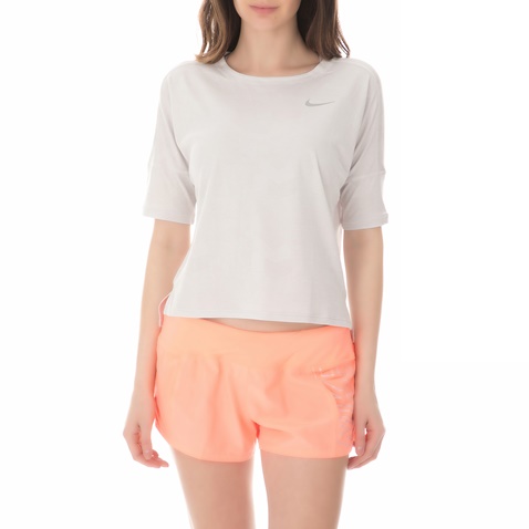 NIKE-Γυναικεία μπλούζα running Nike DRY MEDALIST λευκή