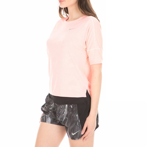 NIKE-Γυναικεία μπλούζα running Nike DRY MEDALIST κοραλί