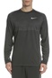 NIKE-Ανδρική μακρυμάνικη μπλούζα Nike DRY MEDALIST TOP LS ανθρακί