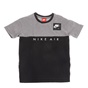 NIKE-Παιδική κοντομάνικη μπλούζα NIKE AIR TOP μαύρο-γκρι