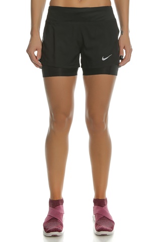 NIKE-Γυναικείο αθλητικό σορτς με κολάν Nike ECLIPSE 2IN1 μαύρο