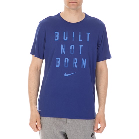 NIKE-Ανδρική κοντομάνικη μπλούζα NIKE DRY TEE DFC BUILT μπλε