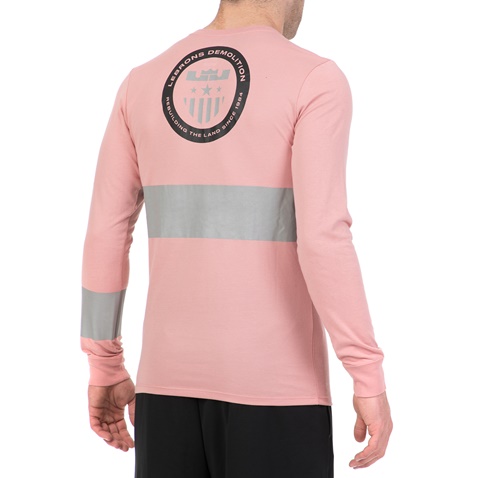 NIKE-Ανδρική μακρυμάνικη μπλούζα Nike Dry LeBron ροζ