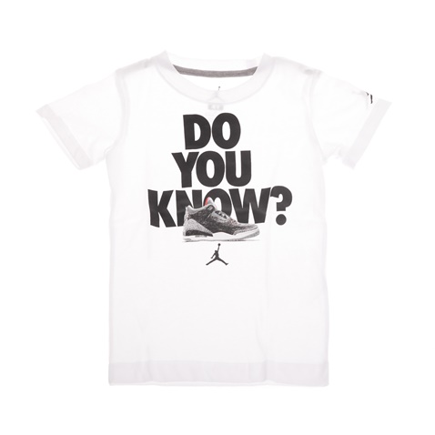 NIKE KIDS-Αγορίστικη κοντομάνικη μπλούζα NIKE KIDS λευκή