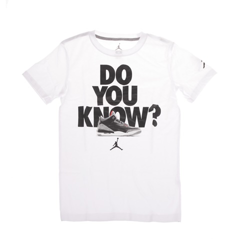 NIKE -Παιδική μπλούζα NIKE JDB AJ3 CNXN TEE 2 λευκή