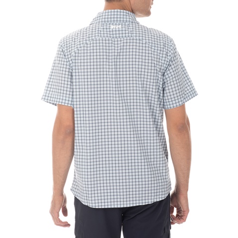 HELLY HANSEN-Ανδρικό κοντομάνικο πουκάμισο HELLY HANSEN CLUB QD λευκό - μπλε