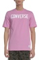 CONVERSE-Ανδρική κοντομάνικη μπλούζα CONVERSE ροζ 