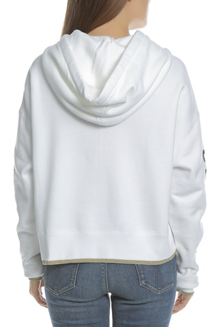 CONVERSE-Γυναικεία φούτερ μπλούζα Converse λευκή 