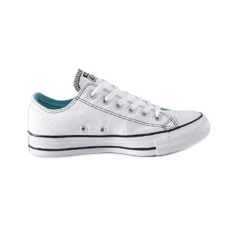 CONVERSE-Γυναικεία παπούτσια Chuck Taylor All Star Ox λευκά με print 