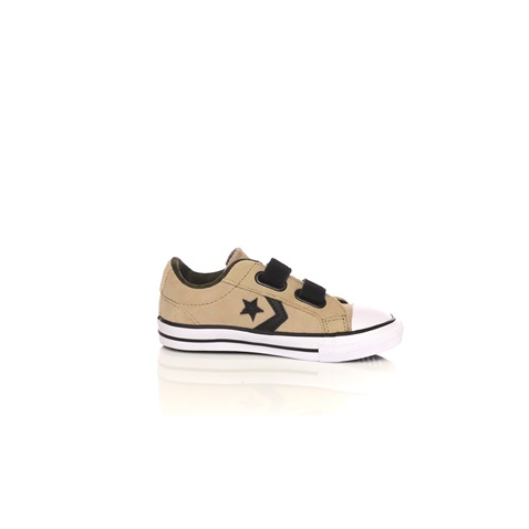 CONVERSE-Βρεφικά sneakers Converse Star Player Ox μπεζ-μαύρα