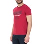 BASEHIT-Ανδρική κοντομάνικη μπλούζα BASEHIT κόκκινη 
