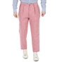 SCOTCH & SODA-Ανδρικό λινό παντελόνι SCOTCH & SODA Owen - Summer wide fit pant ροζ