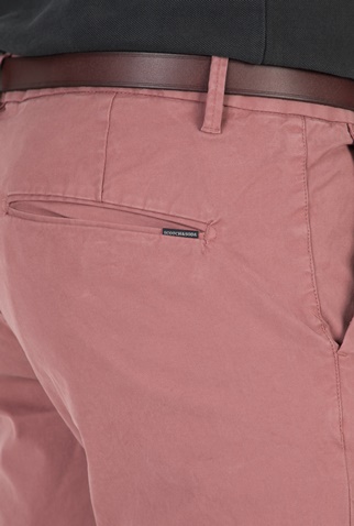 SCOTCH & SODA-Ανδρικό παντελόνι SCOTCH & SODA σκούρο ροζ   