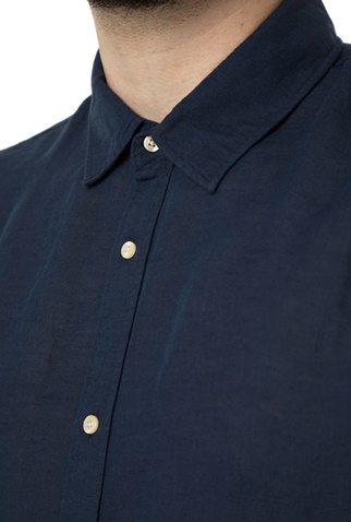 SCOTCH & SODA-Ανδρικό μακρυμάνικο πουκάμισο SCOTCH & SODA μπλε