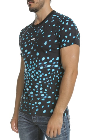 G-STAR RAW-Ανδρική κοντομάνικη μπλούζα G-Star μαύρη - μπλε