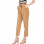 SCOTCH & SODA-Γυναικείο ψηλόμεσο παντελόνι σε ίσια γραμμή SCOTCH & SODA μπεζ