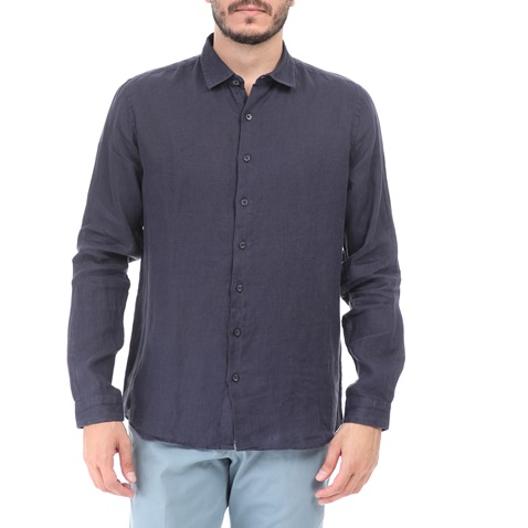 SSEINSE-Ανδρικό πουκάμισο SSEINSE μπλε  