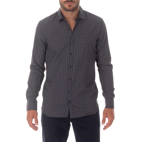 SSEINSE-Ανδρικό μακρυμάνικο πουκάμισο SSEINSE με print