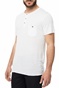 SSEINSE-Ανδρική κοντομάνικη μπλούζα SSEINSE SERAFINO λευκή 