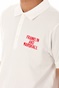 FRANKLIN & MARSHALL-Ανδρική κοντομάνικη μπλούζα polo FRANKLIN & MARSHALL λευκή