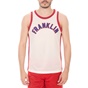 FRANKLIN & MARSHALL-Ανδρική αμάνικη μπλούζα FRANKLIN & MARSHALL λευκή