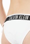 CK UNDERWEAR-Γυναικείο σλιπ μπικίνι CK Underwear CHEEKY λευκό
