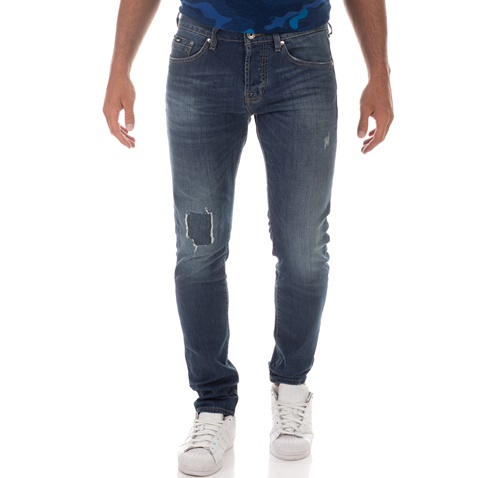 GAS-Ανδρικό jean παντελόνι TASCHE NORTON CARROT ENTROG. μπλε