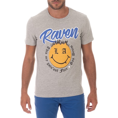 GAS-Ανδρικό t-shirt GAS IRT M/C SCUBA/S RAVEN SOLID JE γκρι
