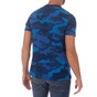 GAS-Ανδρικό t-shirt GAS IRT M/C JEFFERY/S T.LOGO μπλε παραλλαγής 