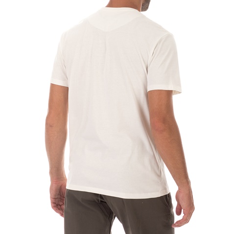 GAS-Ανδρικό t-shirt GAS IRT M/C SCUBA/S LOGO CAMU SOLI λευκό