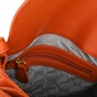 FOLLI FOLLIE-Γυναικεία μικρή τσάντα χιαστί με καπάκι Folli Follie πορτοκαλί