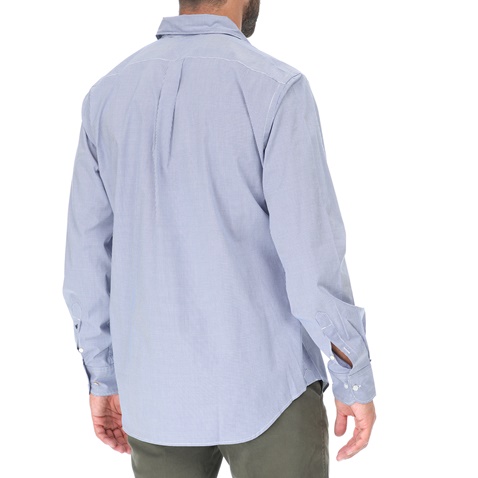 BROOKSFIELD-Ανδρικό πουκάμισο BROOKSFIELD  REGULAR FIT μπλε