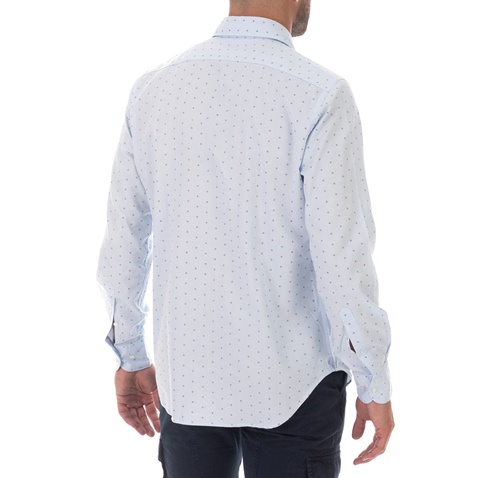 BROOKSFIELD-Ανδρικό πουκάμισο BROOKSFIELD SLIM FIT μπλε