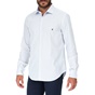 BROOKSFIELD-Ανδρικό πουκάμισο BROOKSFIELD SLIM FIT λευκό μπλε