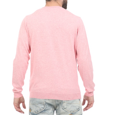 BROOKSFIELD-Ανδρικό πουλόβερ BROOKSFIELD ροζ
