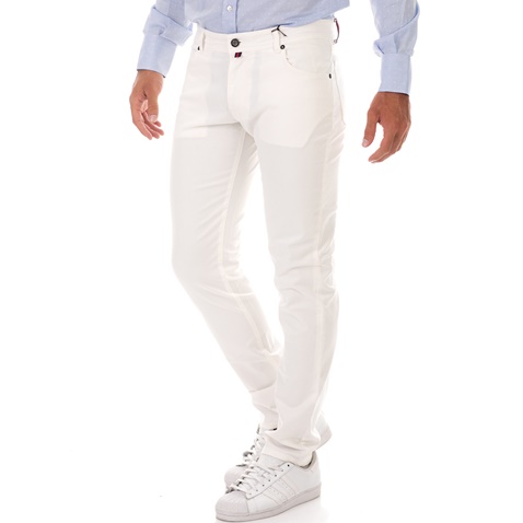 BROOKSFIELD-Ανδρικό παντελόνι BROOKSFIELD λευκό