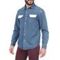CALVIN KLEIN JEANS-Ανδρικό τζιν πουκάμισο CALVIN KLEIN JEANS Archive Western Contrast-Dark μπλε