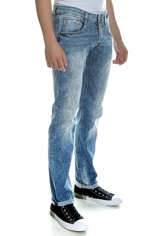 GUESS-Ανδρικό τζιν παντελόνι Guess μπλε - λευκό