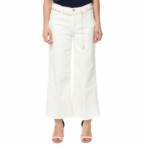 GUESS-Γυναικεία τζιν παντελόνα GUESS FANNY λευκή