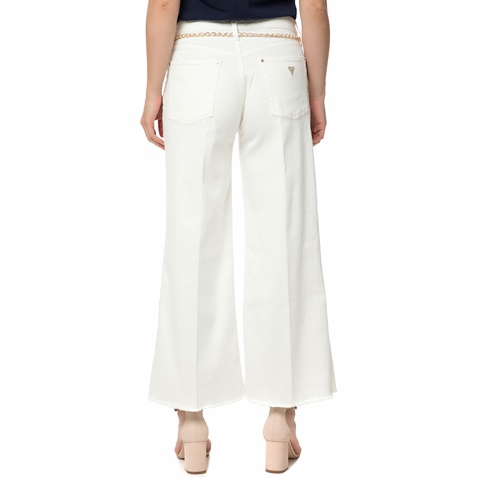 GUESS-Γυναικεία τζιν παντελόνα GUESS FANNY λευκή