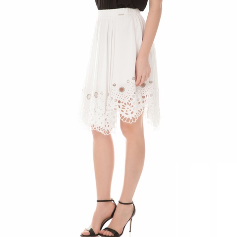 GUESS-Γυναικεία φούστα ELLY λευκή