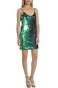 GUESS-Γυναικείο μίνι φόρεμα Guess πράσινο