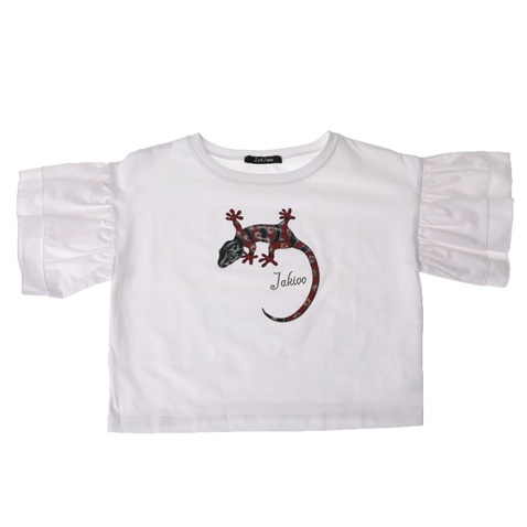 JAKIOO-Παιδικό κοντομάνικο μπλουζάκι JAKIOO  CORTA APPL. λευκό