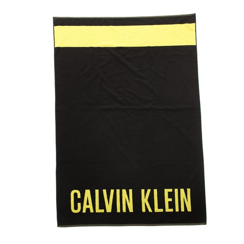 CK UNDERWEAR-Ανδρική πετσέτα θαλάσσης Calvin Klein μαύρη