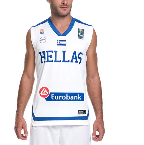 GSA-Ανδρική μπλούζα της Εθνικής Ελλάδος Basket GSA λευκή